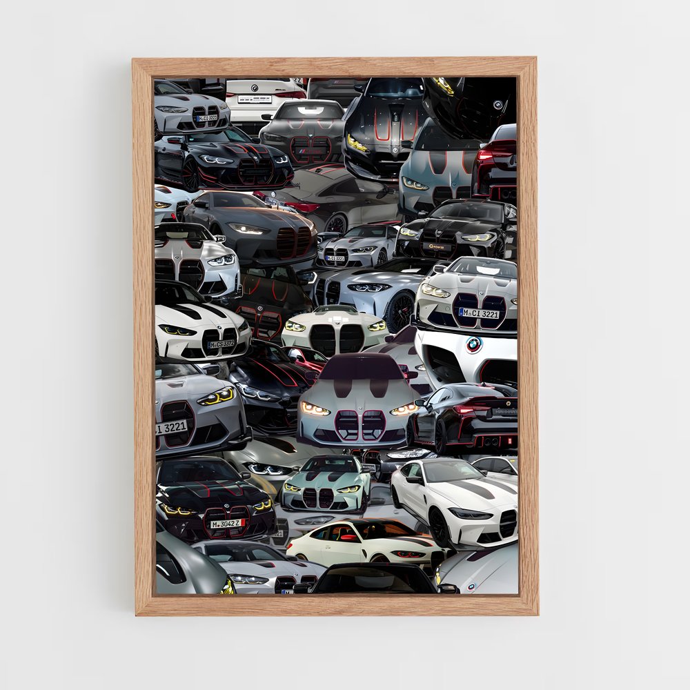Poster Rassemblement Mécanique – affiche BMW (vue 4)
